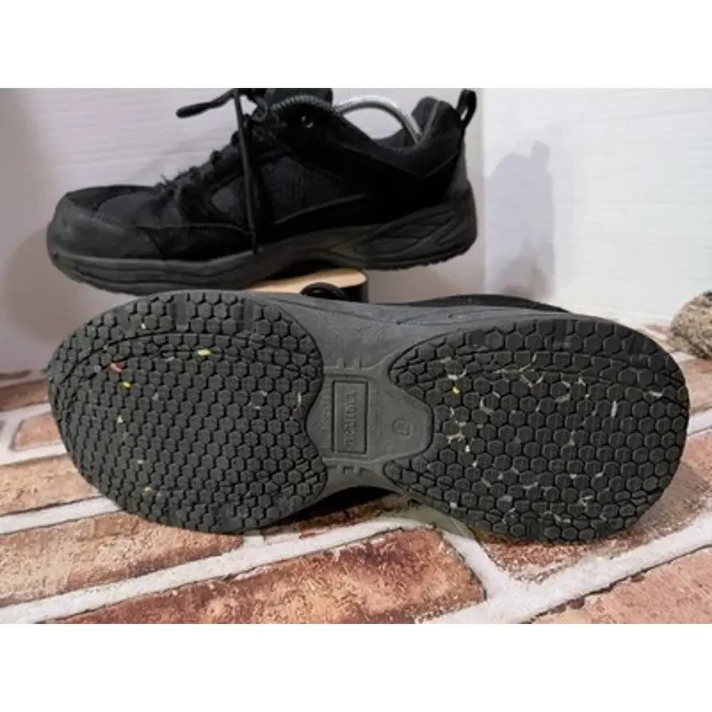 Brahma Adan Steel Toe Work Shoes Mens Size 12 Black Leather Slip Resistant ASTM